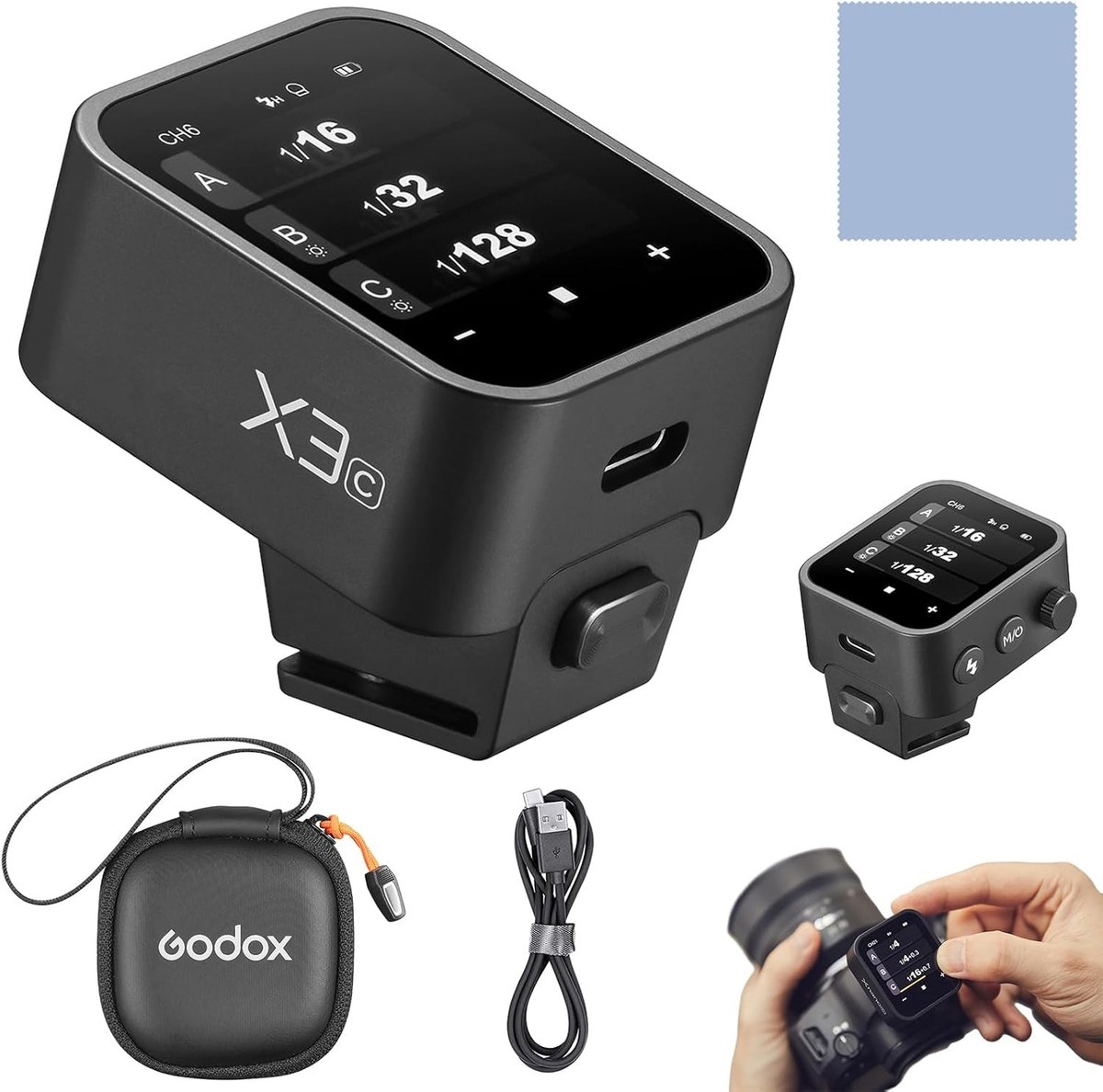 Draadloze TTL Flitser Trigger met Touch Screen voor Canon Camera's - Perfect voor Fotografie en Evenementen