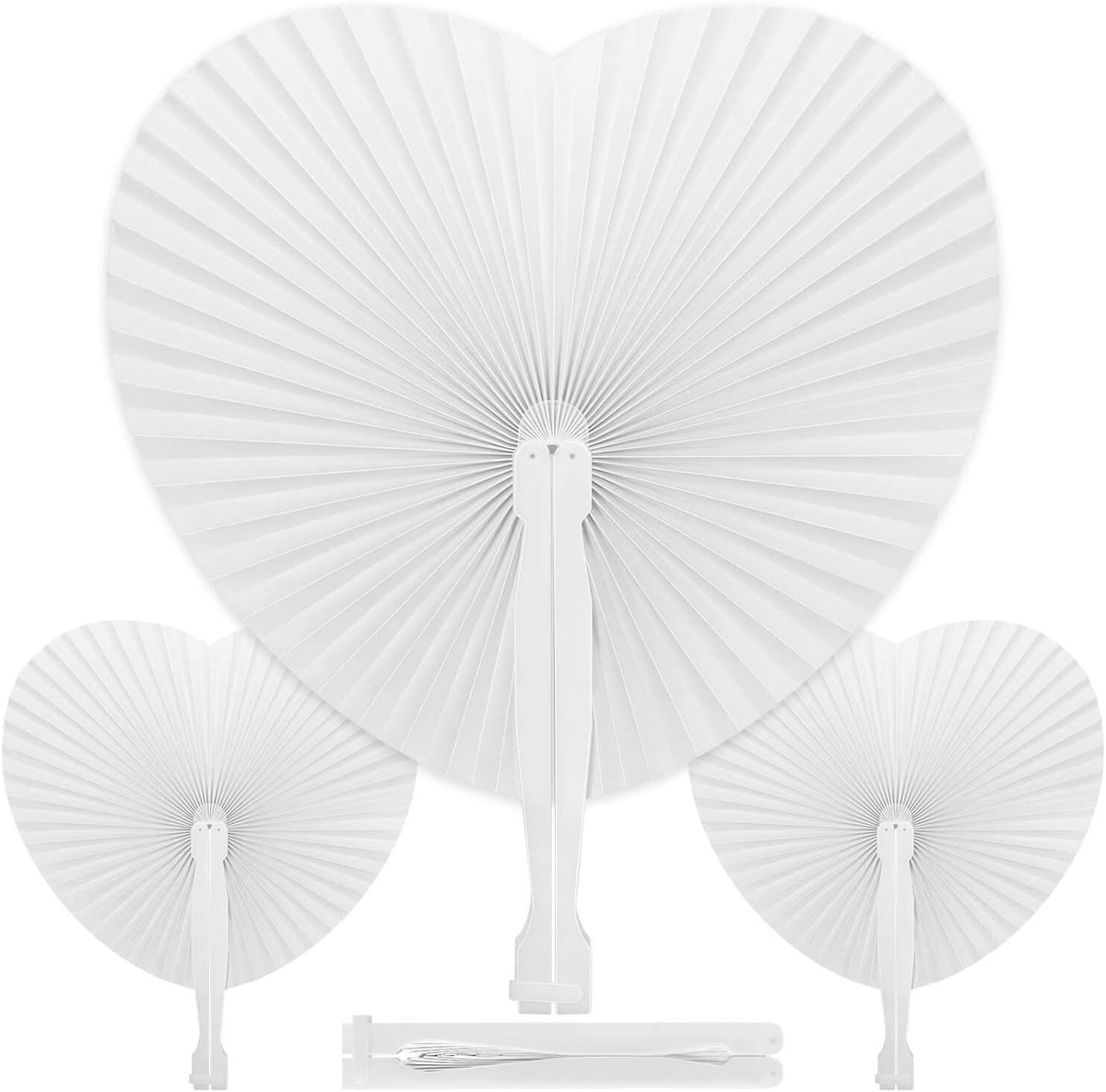60 Stuks Hartvormige Witte Papieren Dozen voor Bruiloft Decoratie, Cadeauverpakking en Feestjes
