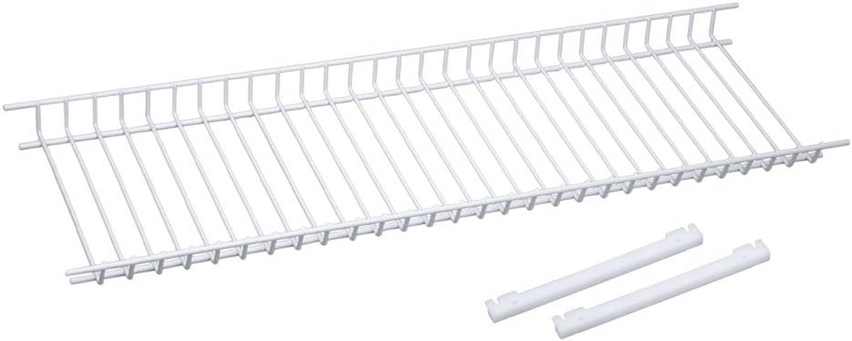 Glazen rek voor keukenkasten 75 cm - kunststof gecoat - staal - ideaal voor extra opbergruimte - ShopVlot
