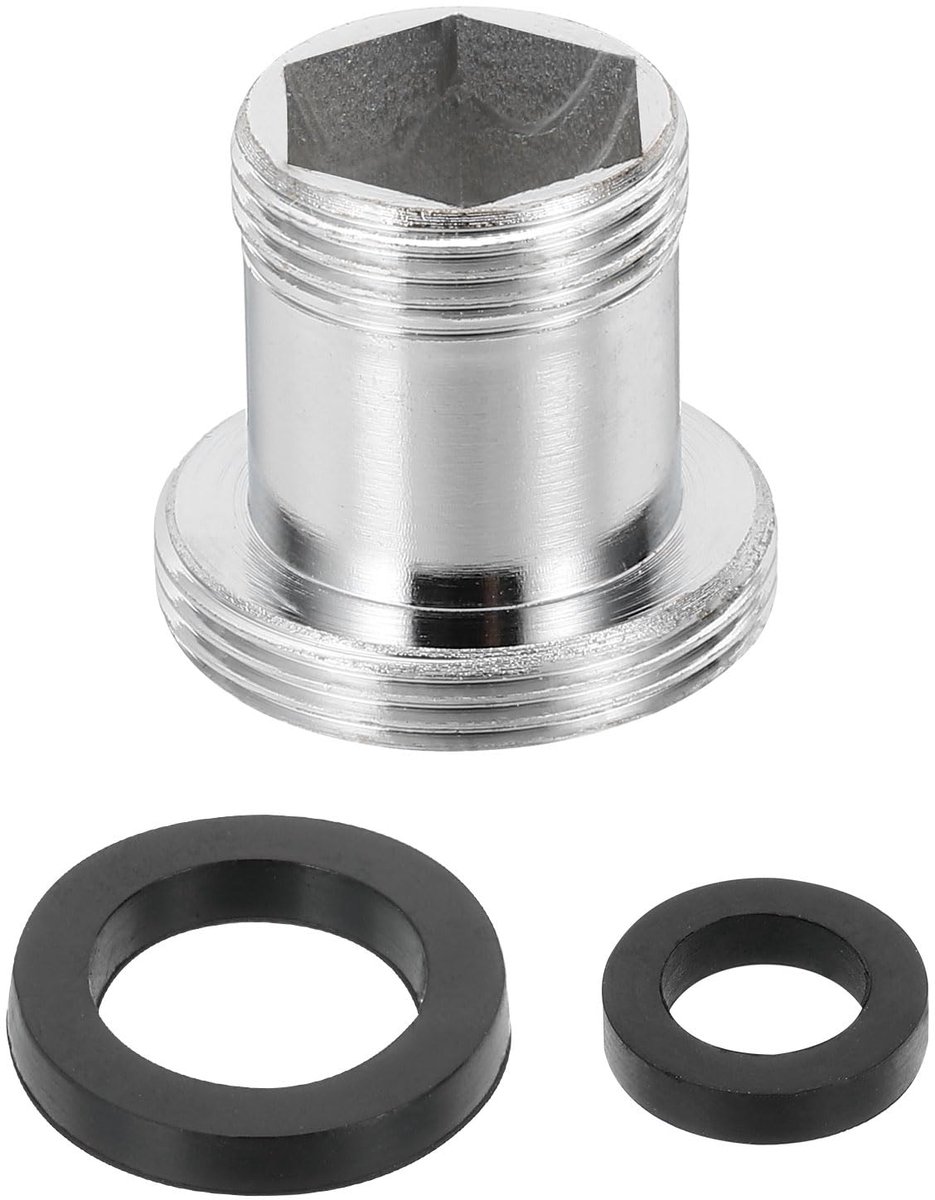 QUARKZMAN Adapter voor kraanbeluchter, messing kraanaansluiting M16 mannelijk naar M22 mannelijk met pakking voor - ShopVlot