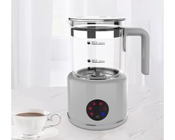 Melkopschuimer 6-in-1 600 W - 500 ml inductie - visueel glas - perfect voor koffie en cappuccino - ShopVlot