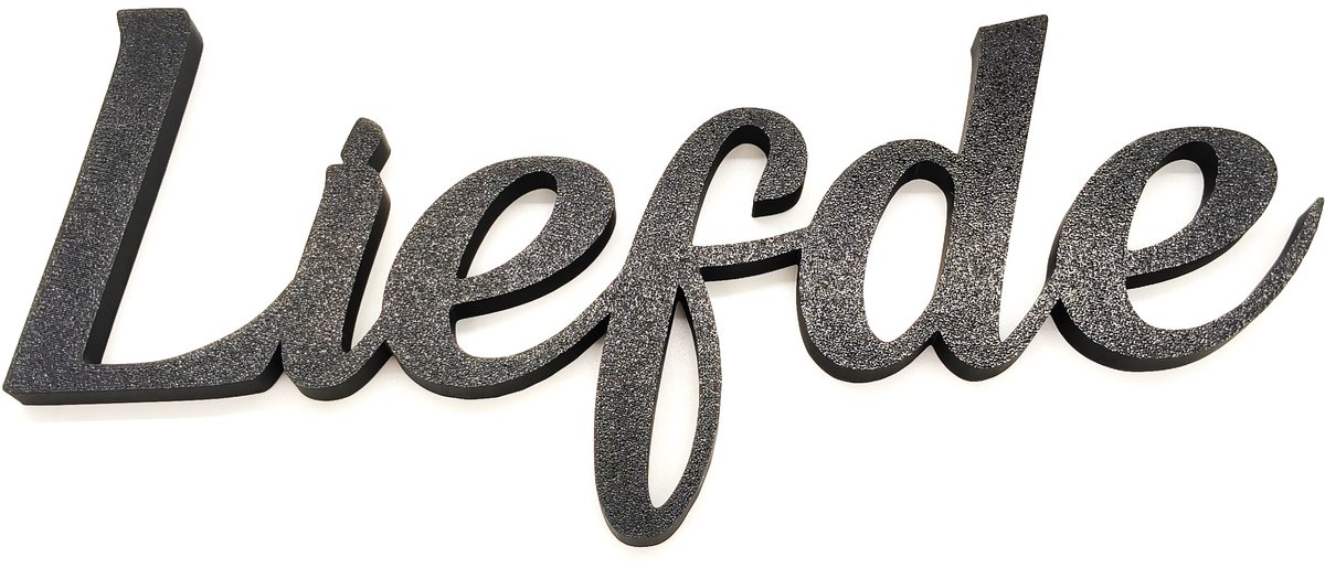 Liefde Wandtekst – Woondecoratie & Cadeau - Warme wanddecoratie voor woonkamer, slaapkamer of hal