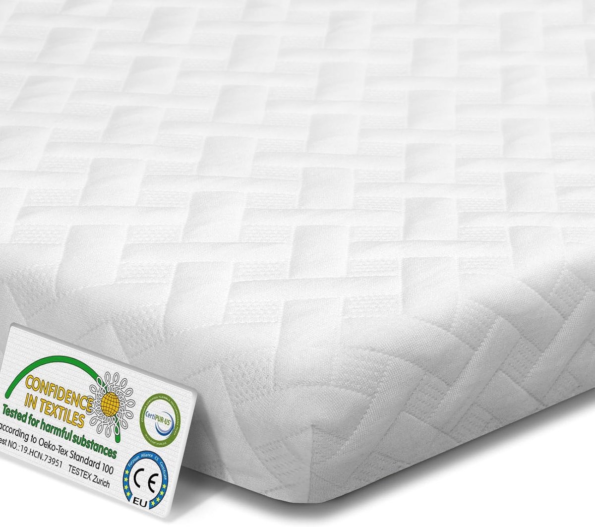 Matrastopper 160 x 200 cm - 8 cm hoge gelschuim - 7-zone dual-core - optimale drukverdeling - ShopVlot
