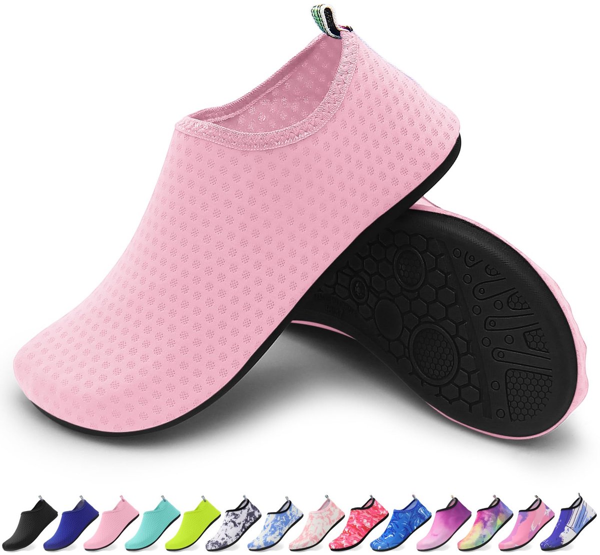 Uniseks waterschoenen, antislip waterschoenen voor strand, zwembad, yoga, surfen, licht, ademend en sneldrogend, Roze - ShopVlot