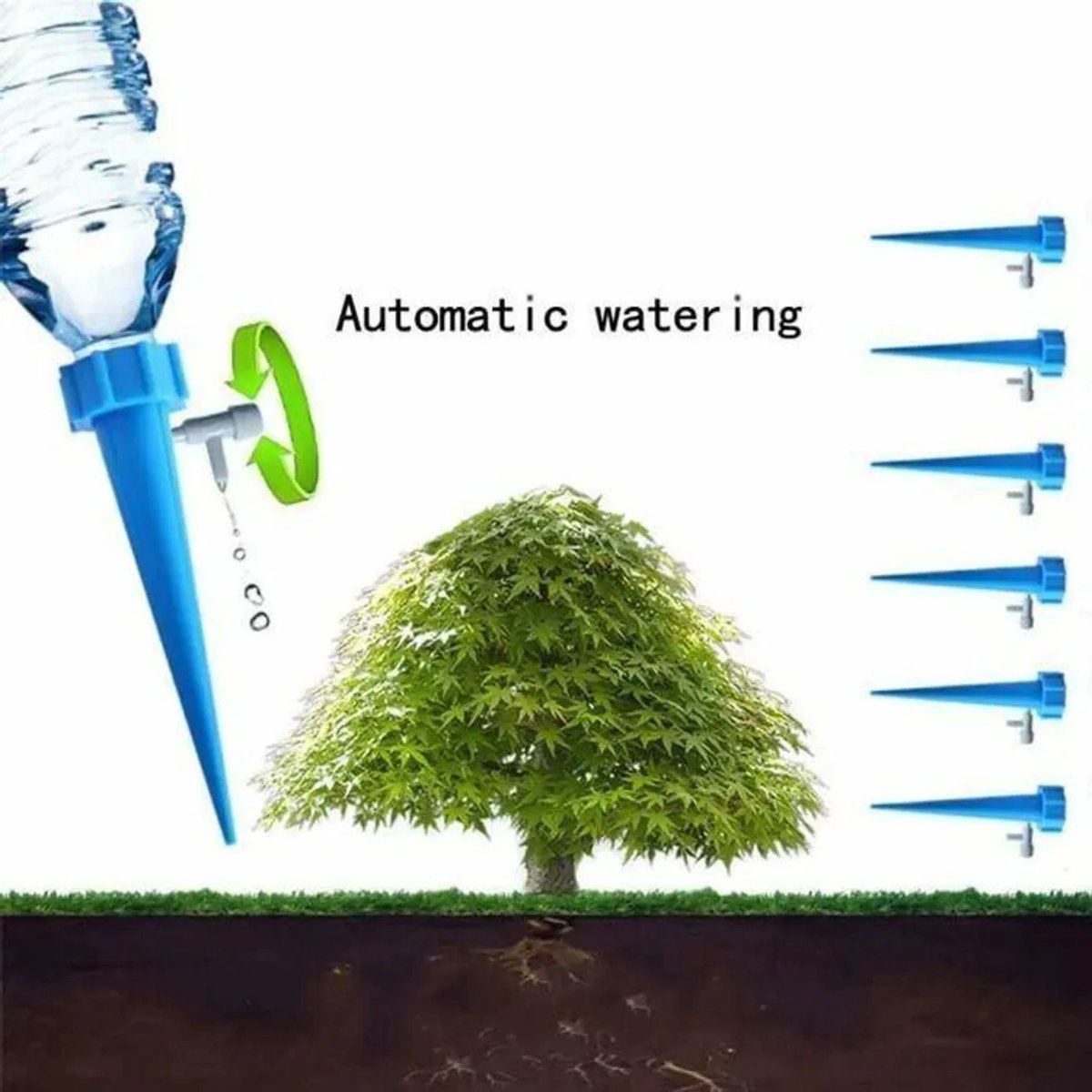 Druppelirrigatiesystemen Geschikt voor flessen, automatische plantensproeisystemen en druppelirrigatiesystemen Geschikt voor regelkleppen.