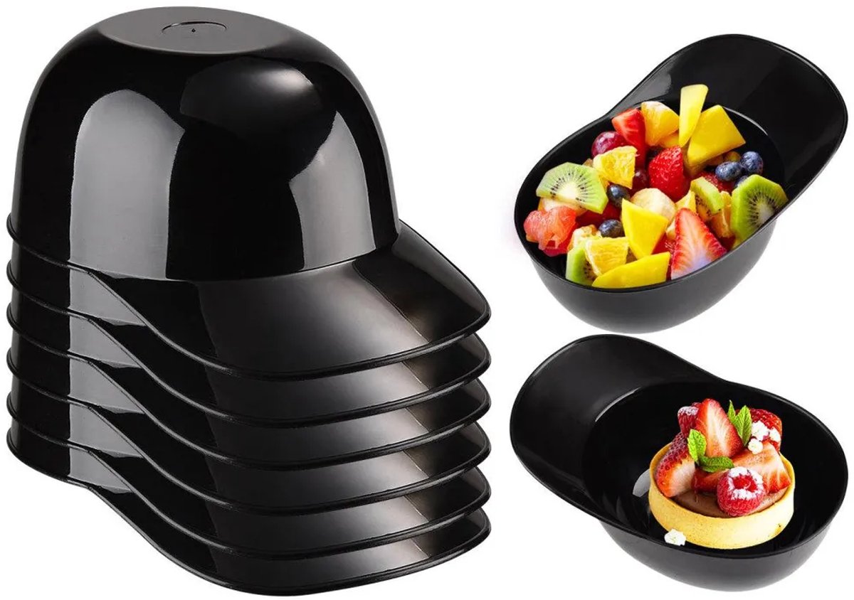 Mini dessertbekertjes, ijskommetjes, parfaitbekertjes, borrelbekertjes, herbruikbare honkbalvormige verjaardagsbordjes