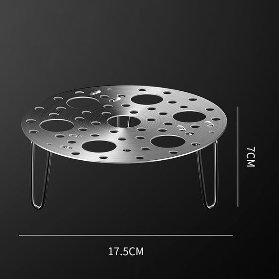 RVS Stoomkoker - Opvouwbare stoomset - Gezond koken - Vaatwasmachinebestendig - 175 cm - Zilver — afbeelding 4