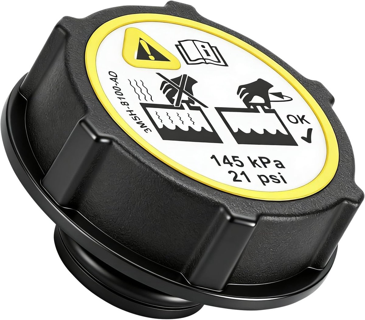 Koelvloeistof Reservoir Deksel, Vervangende ABS Koelafdekking voor Ford B-Max, C-Max, Ecosport, Fiesta MK6 MK7 en Focus C-Max MK2, Duurzaam en Betrouwbaar Onderdeel