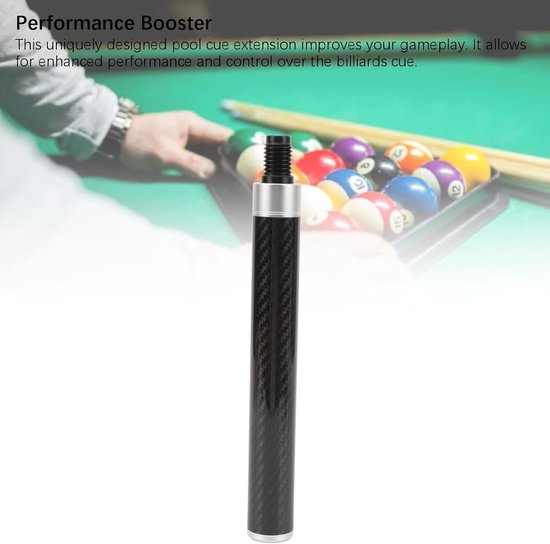 Pool Cue Extension van Carbon Fiber voor Verbeterde Controle en Comfortabel Gebruik bij Biljartspelen - 27 cm lang, Lichtgewicht en Duurzaam — afbeelding 5