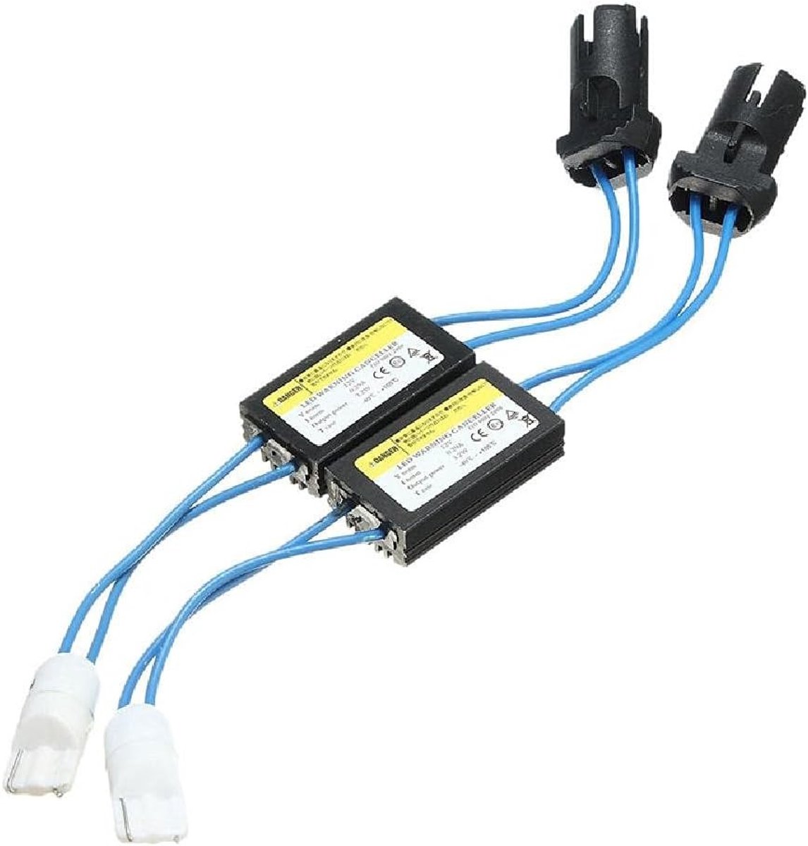 2x LED T10 W5W DC 12V Canbus Error Free Decoder Resistor voor Auto Verlichting en Lampen