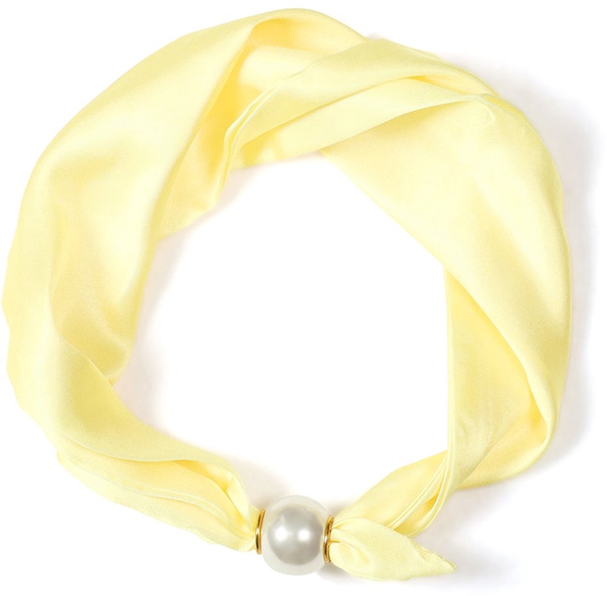Zomersjaals, effen kleur, casual, polyester, dagelijkse accessoires - Lichtgeel