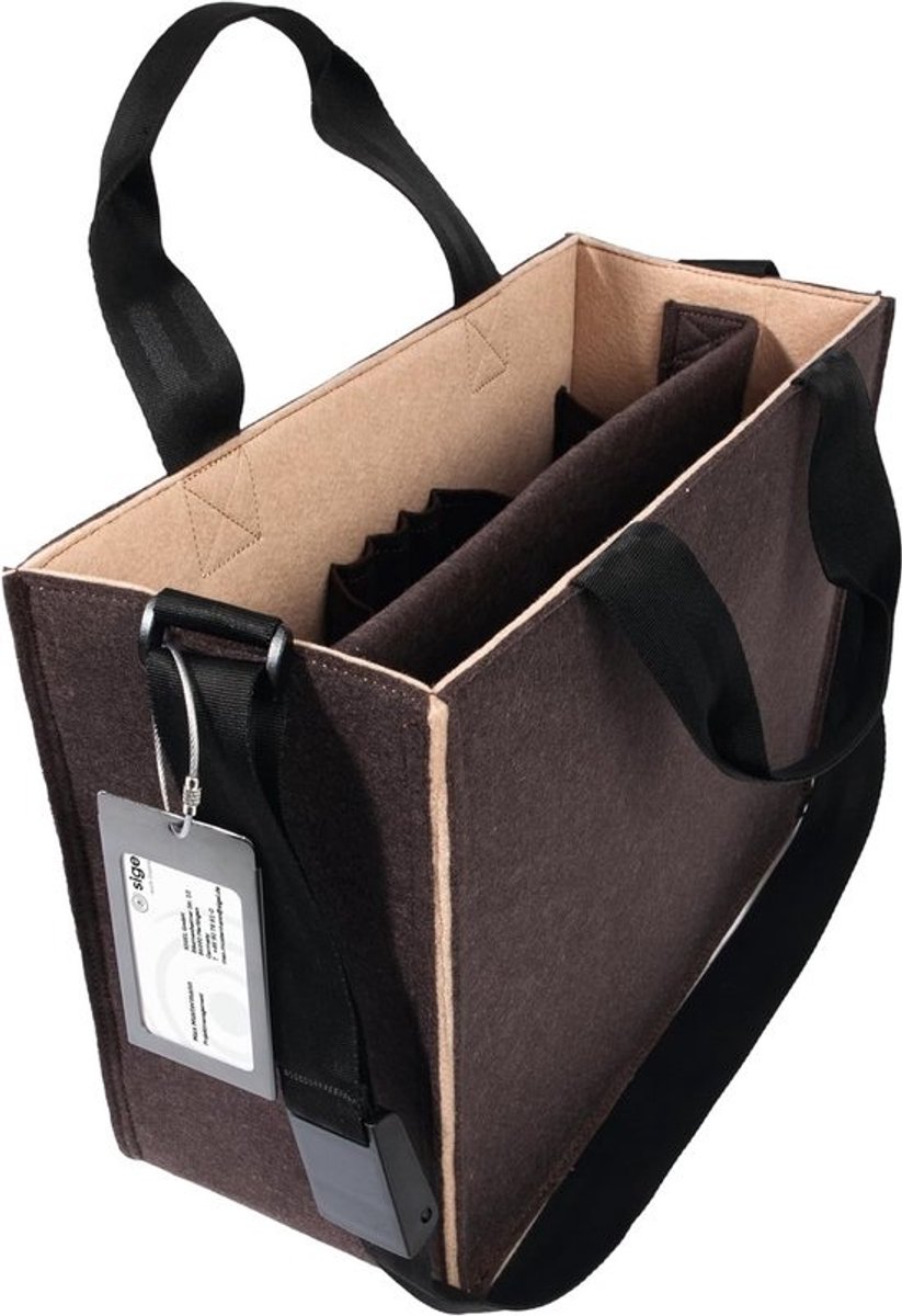 Desk Sharing Tas voor Laptop tot 14 Inch - Mobiele Werk Organizer met Handvatten en Schouderriem