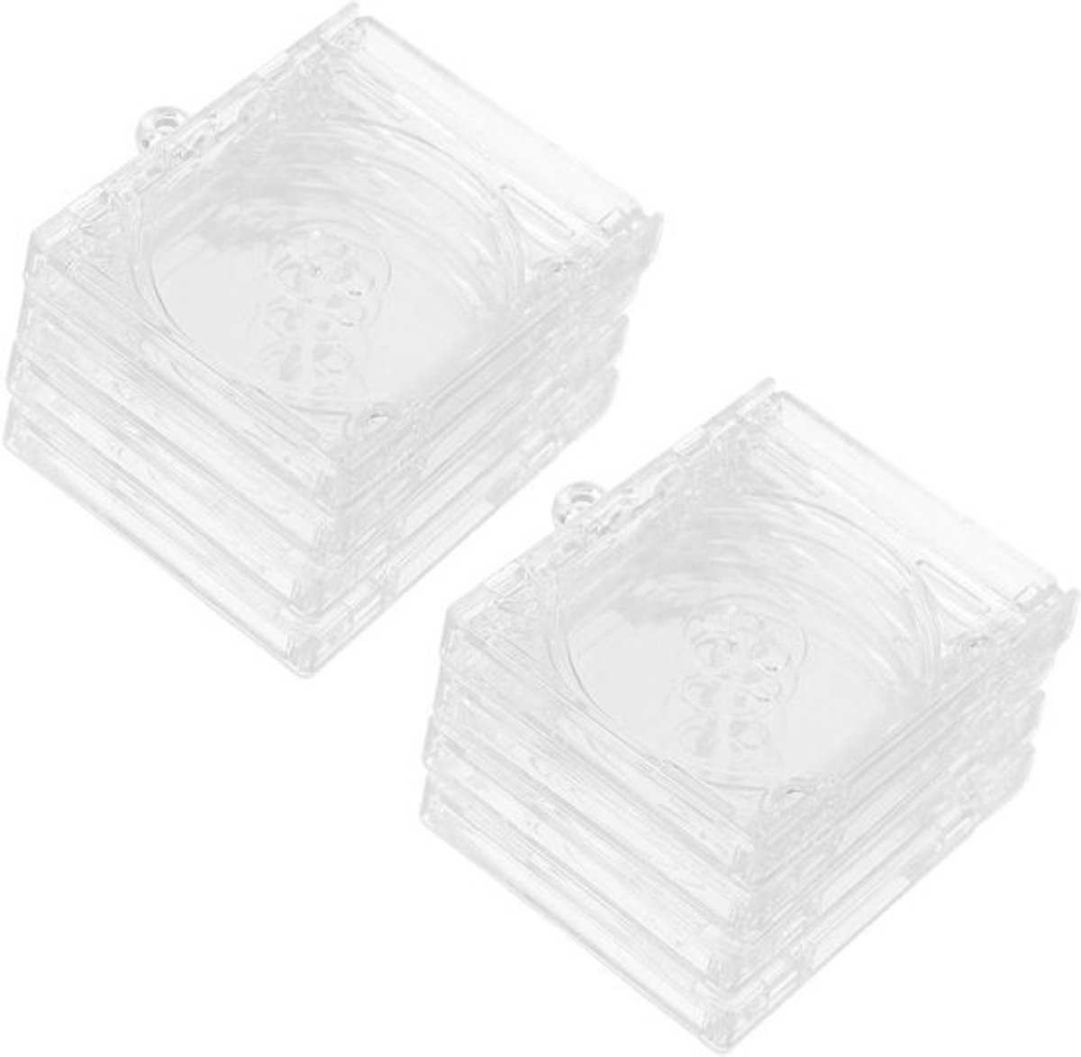 Mini CD Houders - Display Hoesjes - Sieraden Presenteren - Transparant Acryl - 5.3 x 4.5 x 1 cm - Transparant