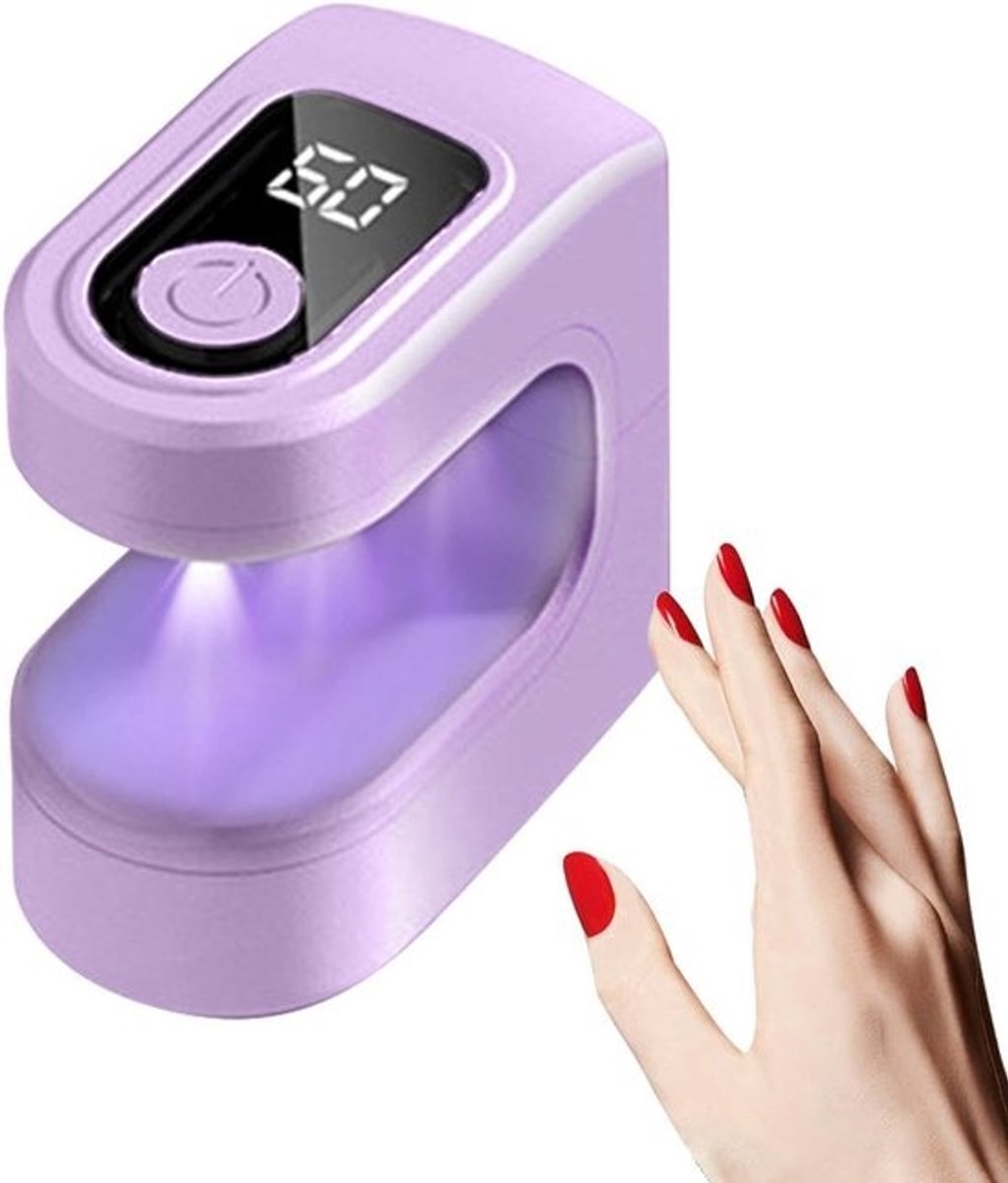 Kleine uv-lamp - Nageldroger - Manicure thuis - Sneldrogend LED - 3W - Wit