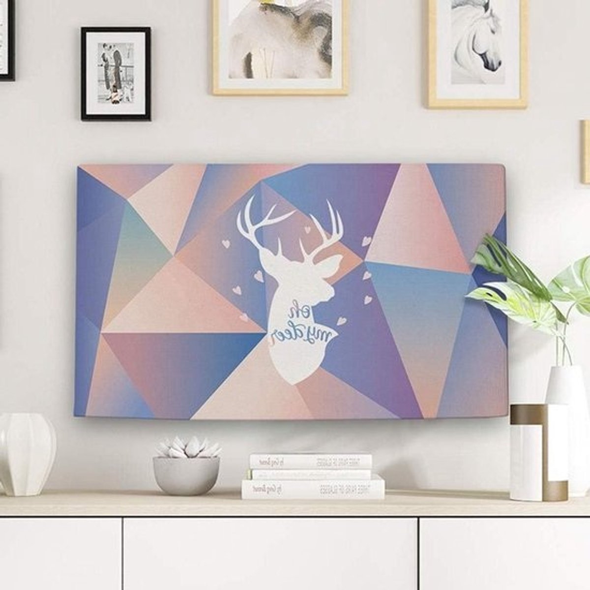 Televisiehoes - Scherm Beschermer - Scherm Beschermen - Zachte Flanellen Voering - 42 inch - Paars