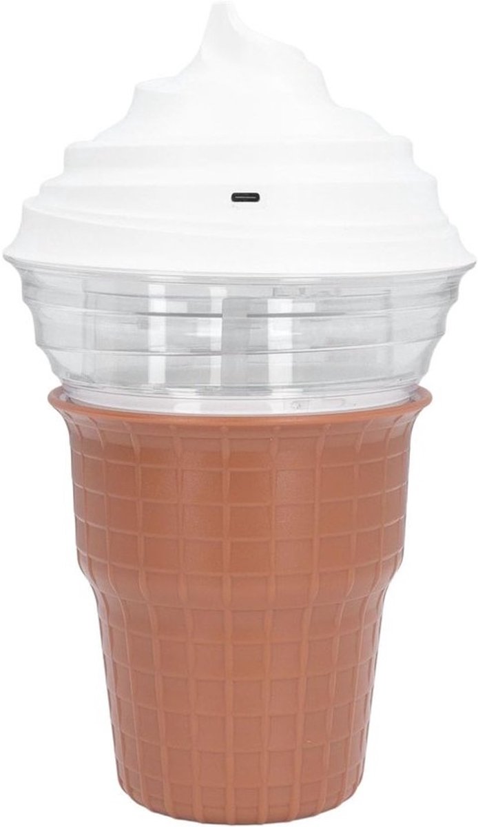 Softijsmachine - Dessertmaker - Zelf IJs Maken - Dubbele functionaliteit - 450 Ml Capaciteit - Zwart