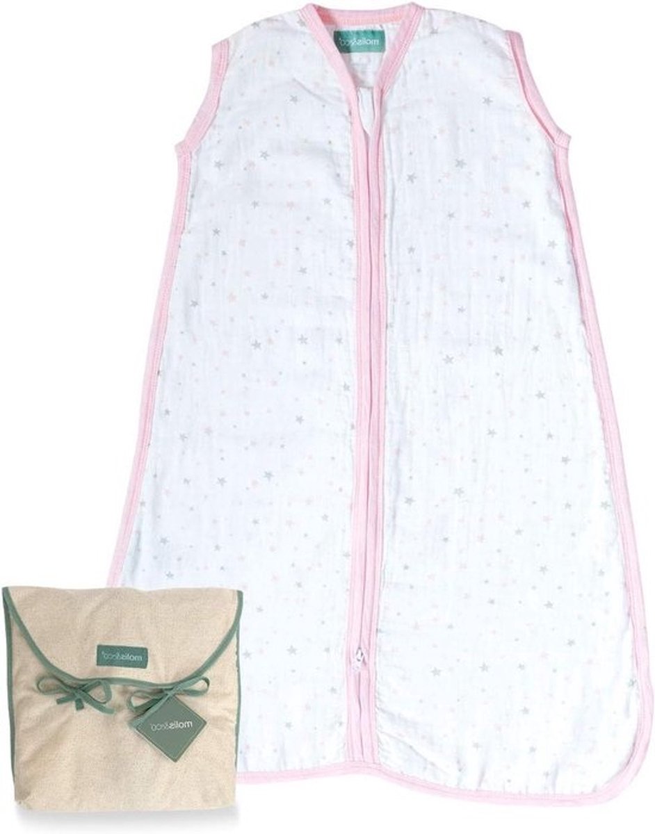 Babyslaapzak Katoen - Zomerslaapzak Baby - Veilige Nachtrust - Enkele Laag Stof - 18-36 Maanden - Roze