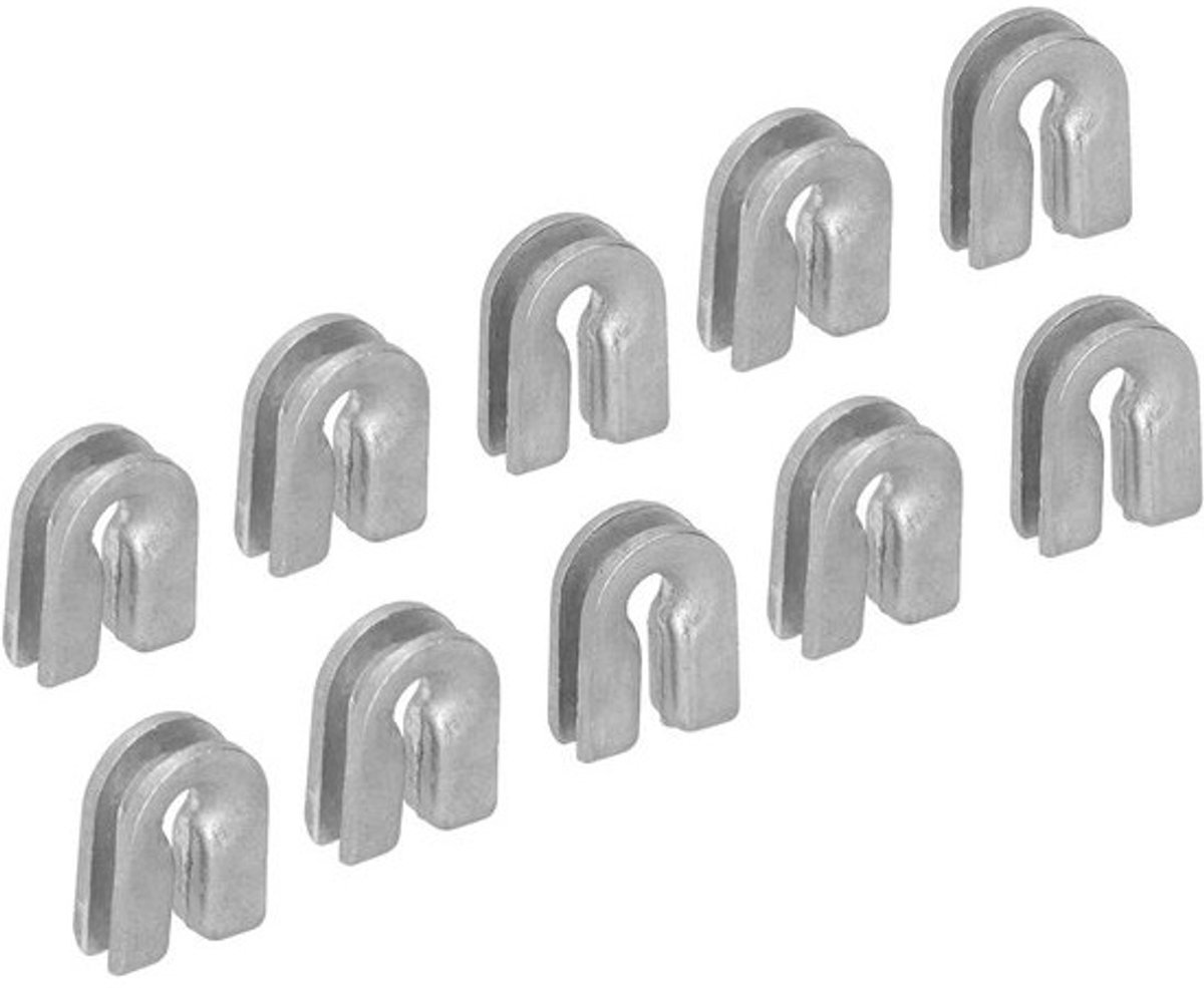 Trimmer Kop Oogjes - Vervangende Mouwen - Grasmaaier Onderhoud - Set van 10 - Standaard Maat - Zilver