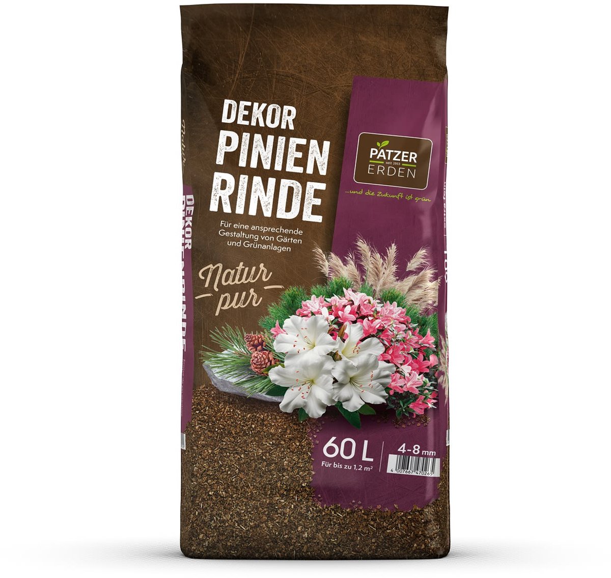 PATZER NATUR PUR Decor-Pijnboombast 4-8 mm / extra fijn - 60 liter