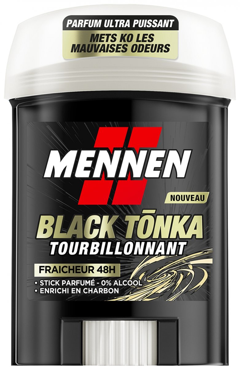 Mennen Deodorant Black Tonka Frisheid 48H Brede Stick 60 ml