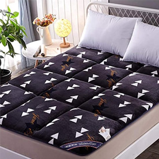 Opklapbare Matras - Vloer Mat - Comfortabel Slapen - Ademend Materiaal - 100x200cm - Licht — afbeelding 4