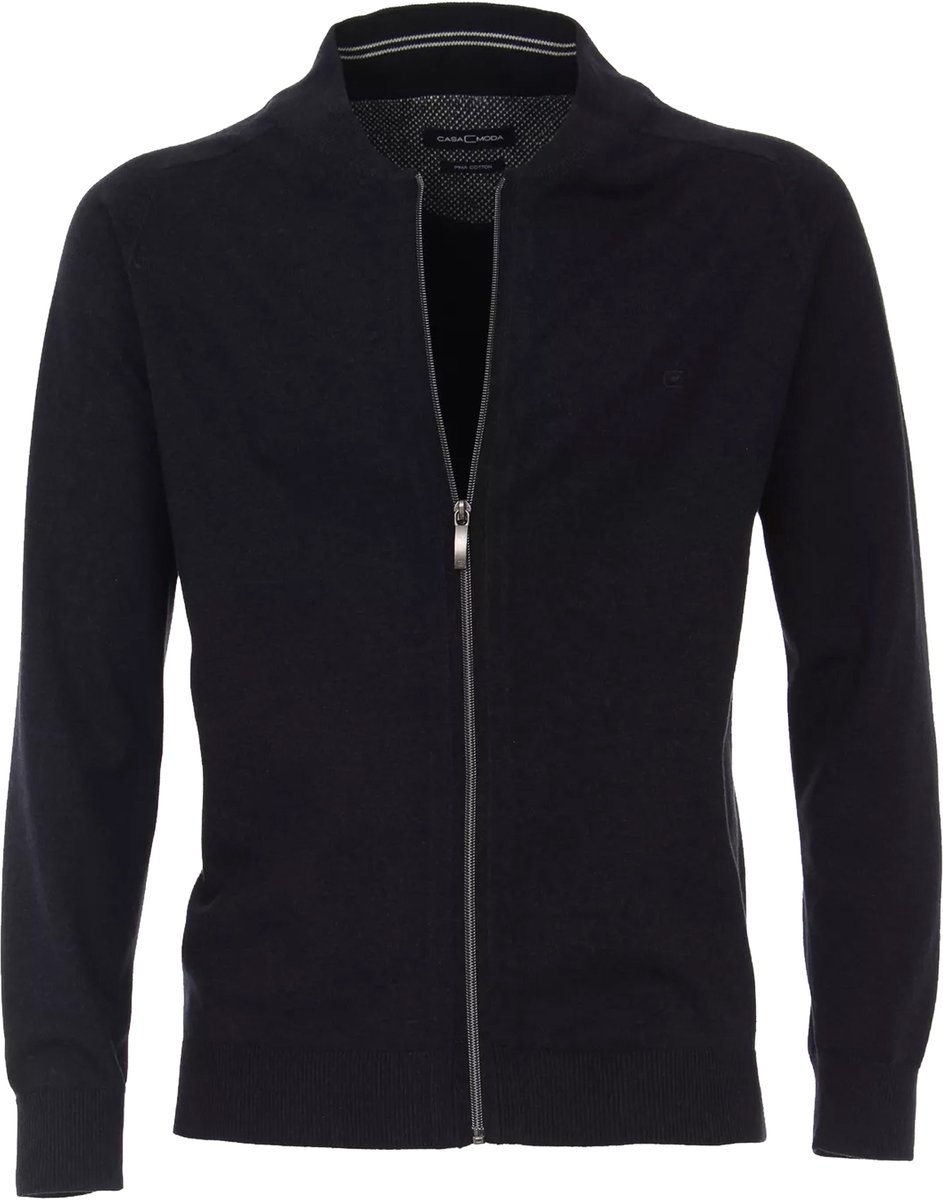 CASAMODA Vest Zip Donkerblauw (navy) - Maat M - Heren