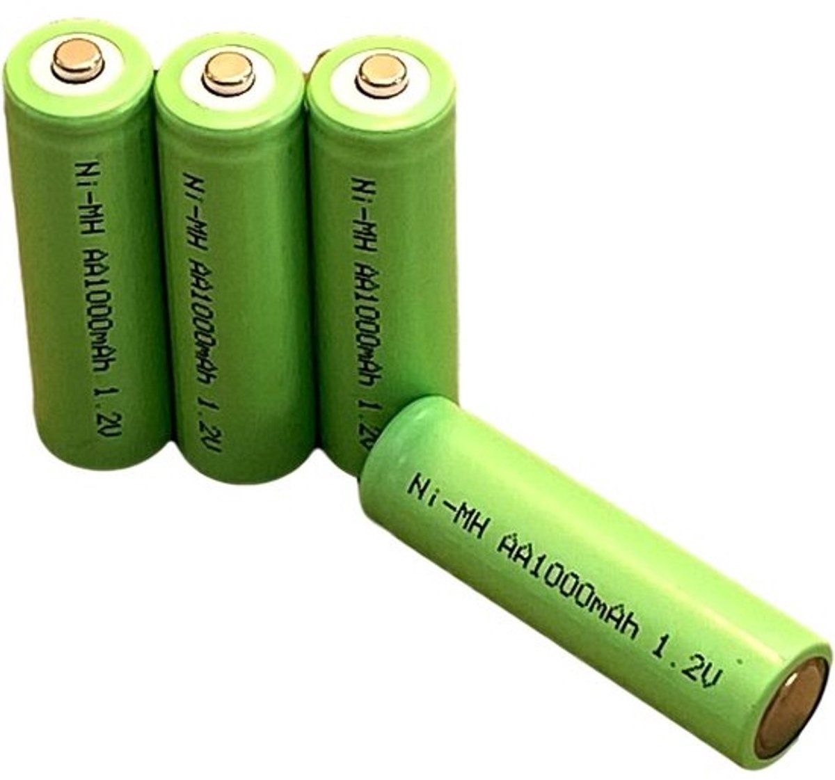 Oplaadbare Batterijen - Zonne-energie Cellen - Tuinverlichting Buiten - Hoge Capaciteit 1000mAh - AA Formaat - Groen