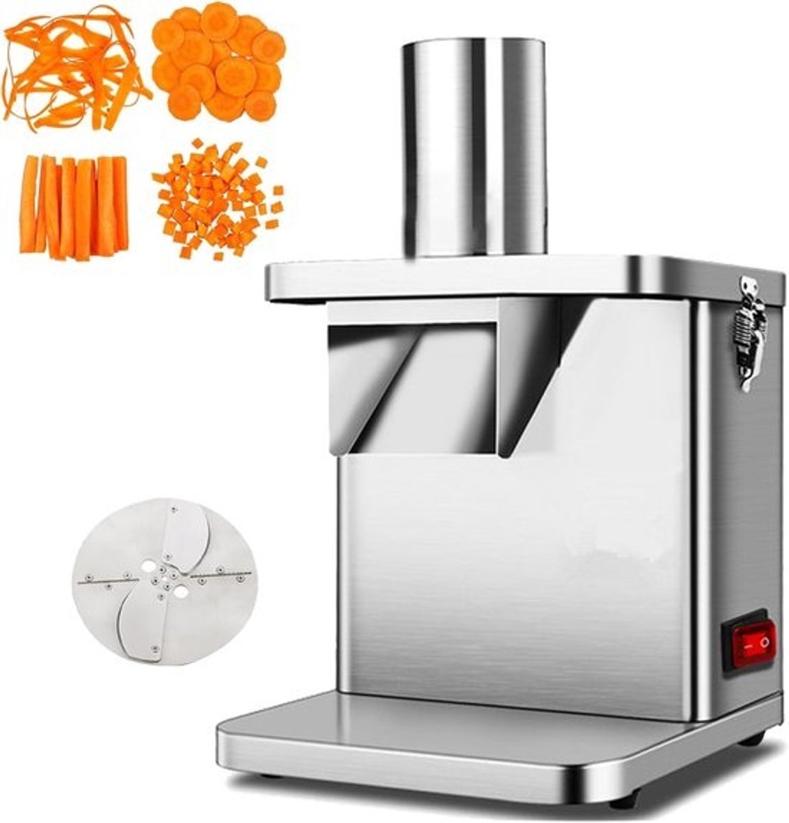 Elektrische Groentesnijder - Keukenmachine Snijder - Snel Groenten Snijden - Krachtige Motor 250W - 37x33x25.5 cm
