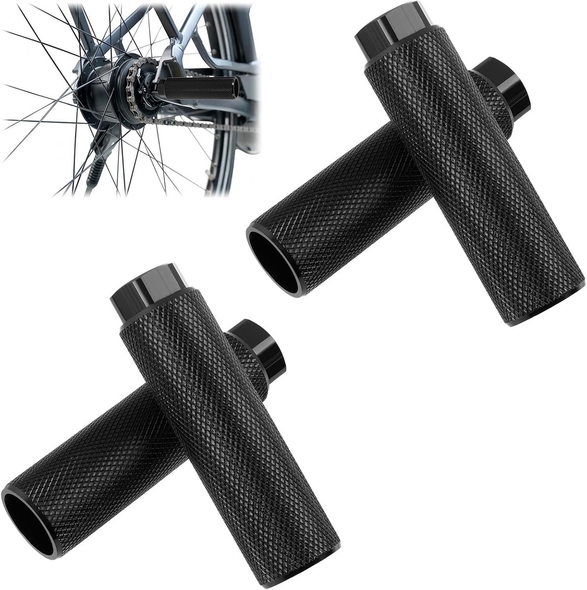 2 Stuks Aluminium Antislip Fietspennen, Voetsteunen voor BMX, Mountainbike en Stuntfietsen, Eenvoudige Installatie en Duurzaam Ontwerp