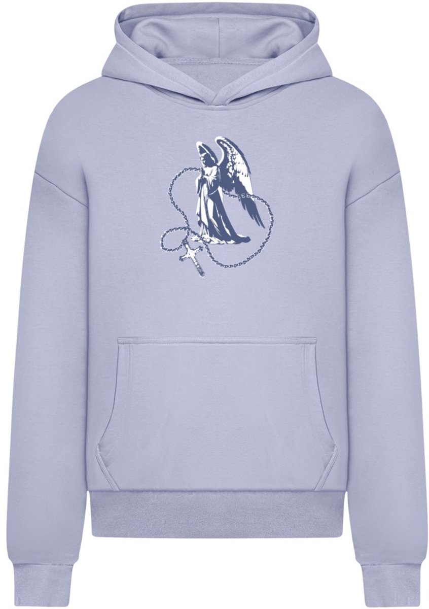 Mister Tee Holy Cross Statue Ultra Heavy Oversized Hoodie/trui S Blauw