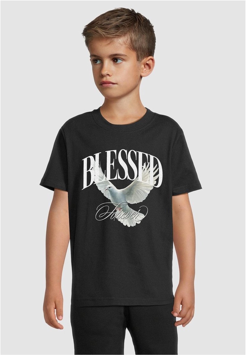 Mister Tee Blessed Forever Kinder Tshirt Kids 122/128 Zwart