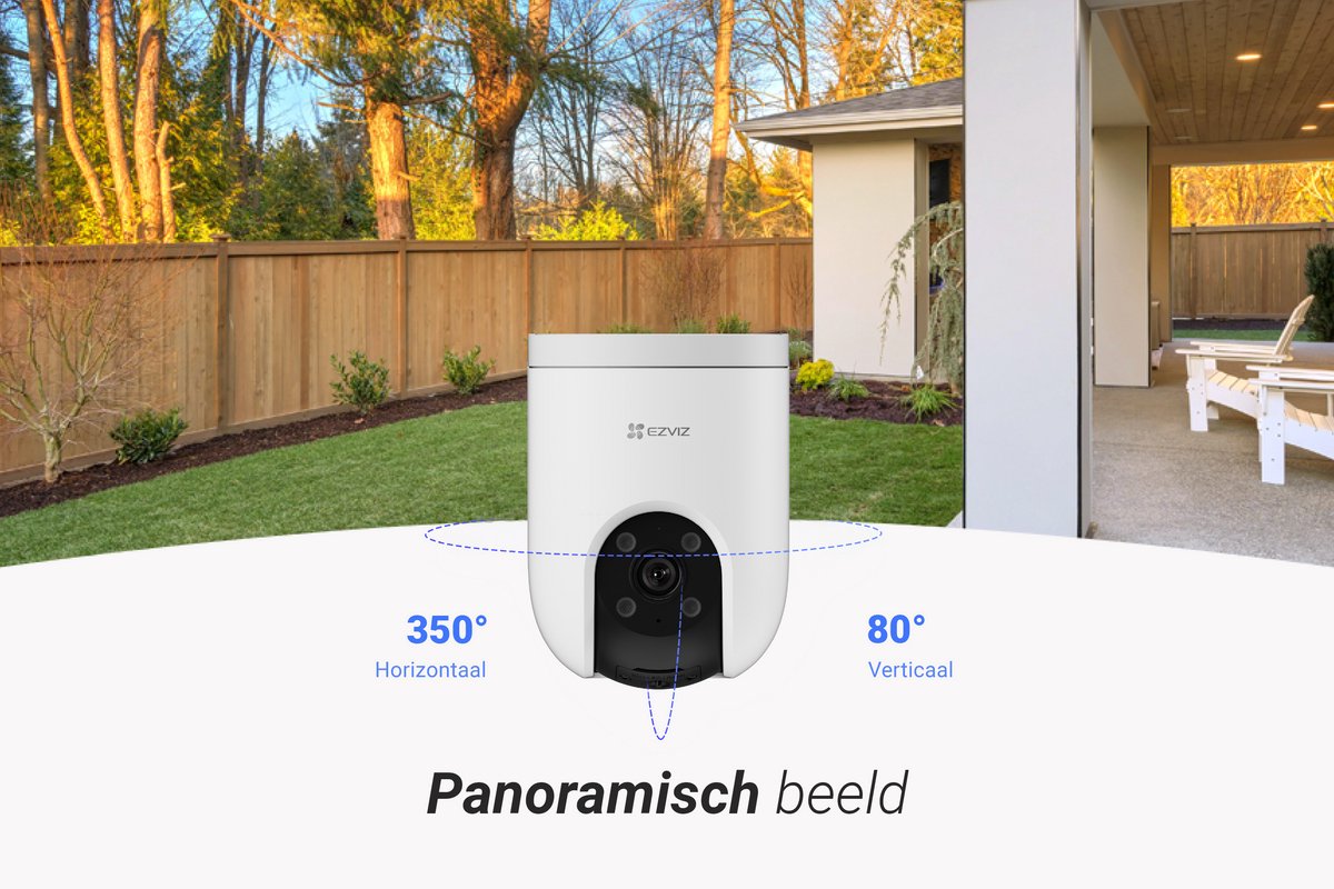 Ezviz H8C Beveiligingscamera 2K 360° Kleur Nachtzicht - afbeelding 3