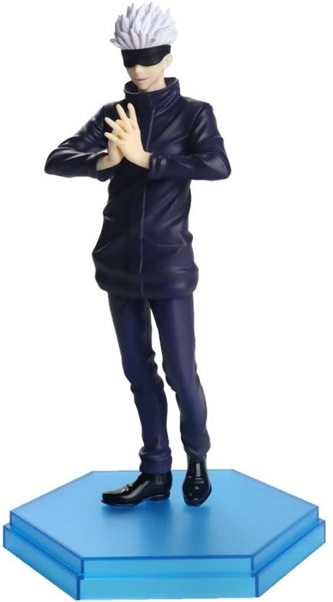 Jujutsu Kaisen Satoru Gojo Figuur - Verzamelfiguur 18 cm met Verwisselbaar Gezicht