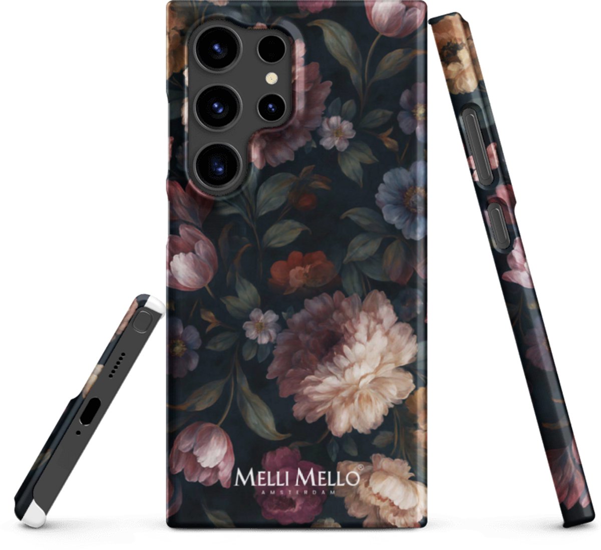 Melli Mello Telefoonhoesje Noir Bloom (Hard Case) - Samsung Galaxy S24 Ultra