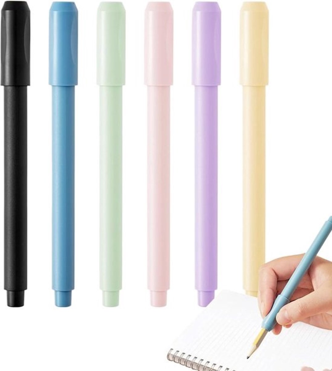 Potloodverlenger Set - Penhouder Houder - Kunst Tekenen - Lichtgewicht Comfortabele Grip - 12.8x1.2 cm - A