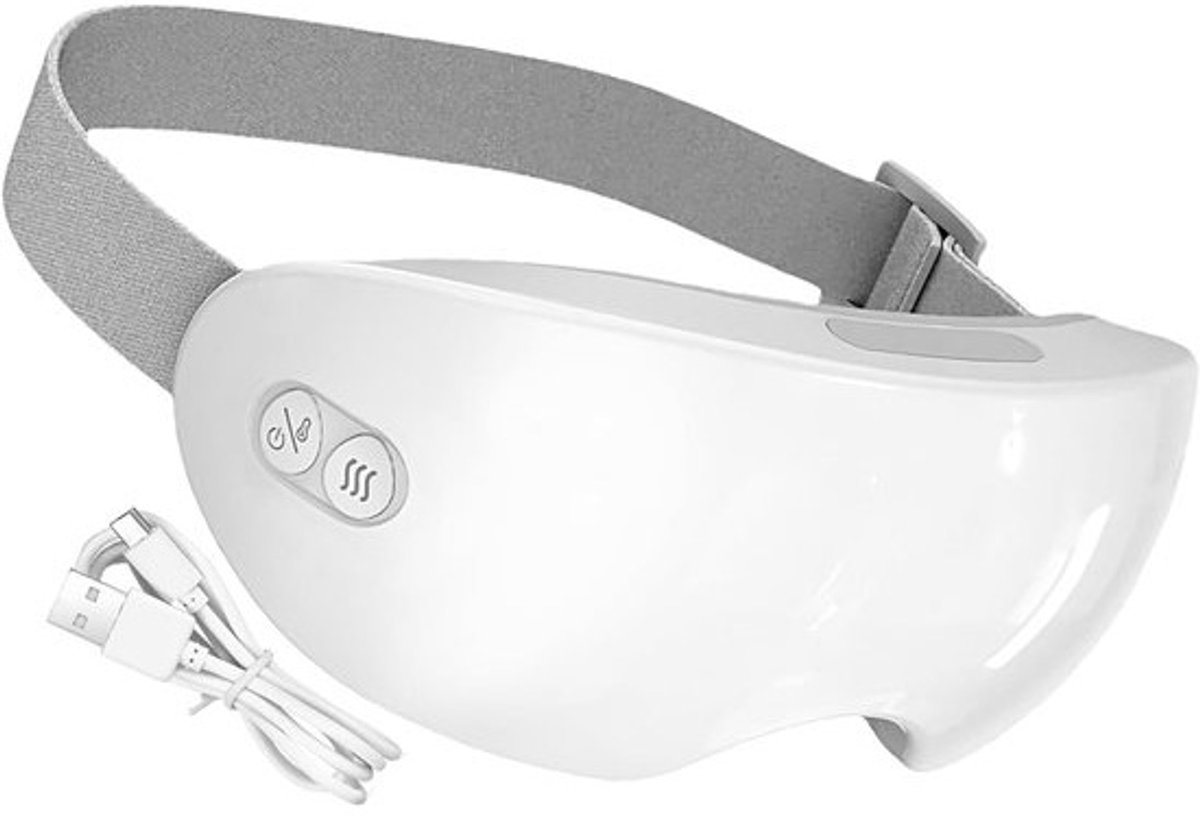 Elektrisch Oogmasker - Slaapafdekking Apparaat - Ontspanning en Rust - Verwarming en Koeling - 20 x 10 cm - Zwart