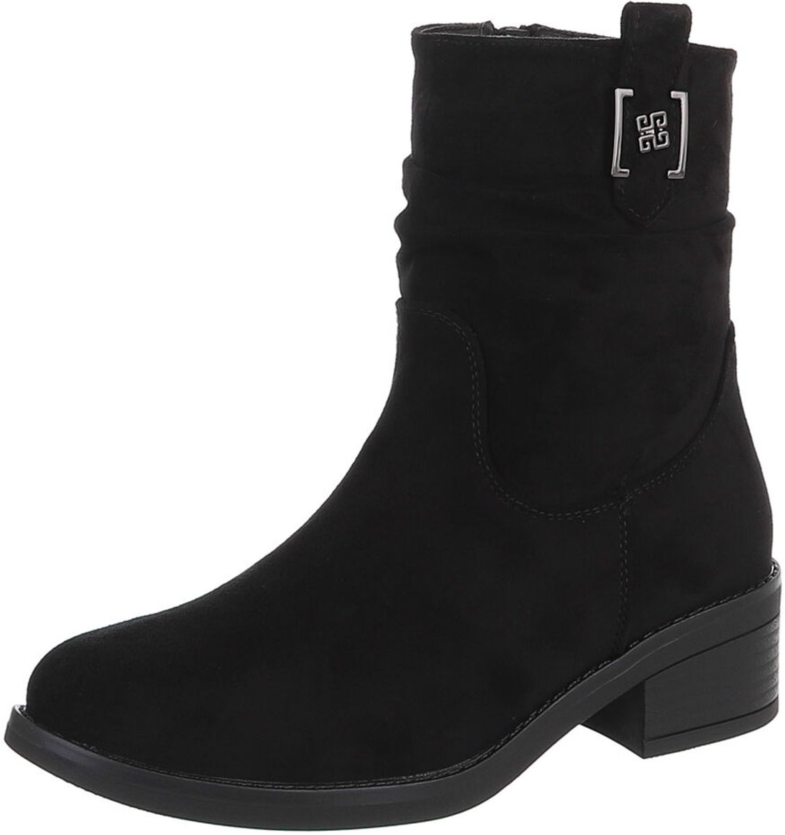 Enkellaars - Blokhak en gespdetail - Dames Mt:41