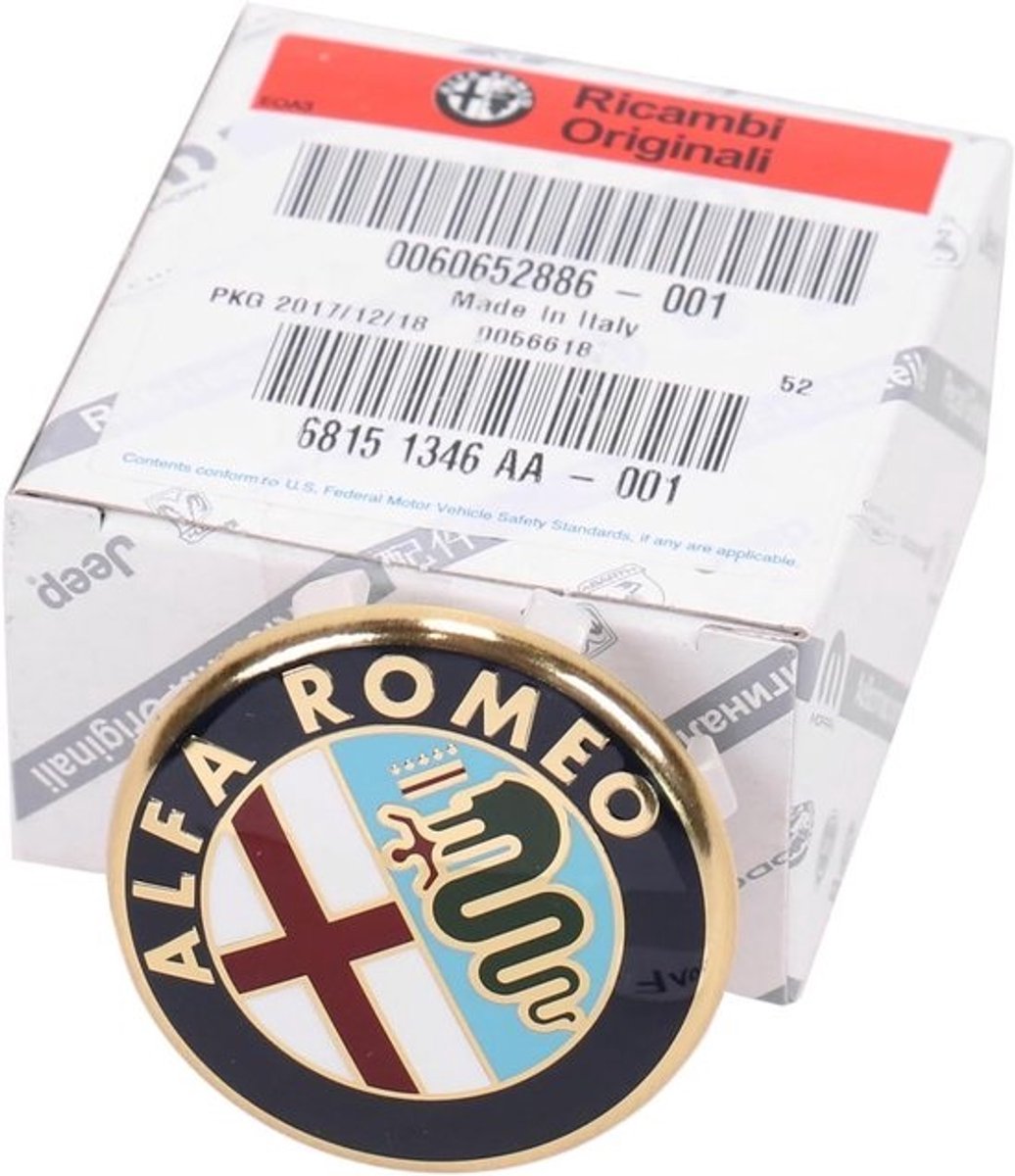 Aluminium Velgdop voor Mito en GT Spider - Originele Naafdop 60652886