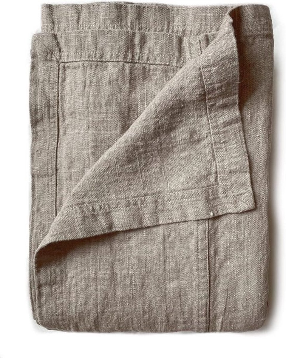 Grote Stonewashed Linnen Bedsprei Katoen Natuurlijk Stof