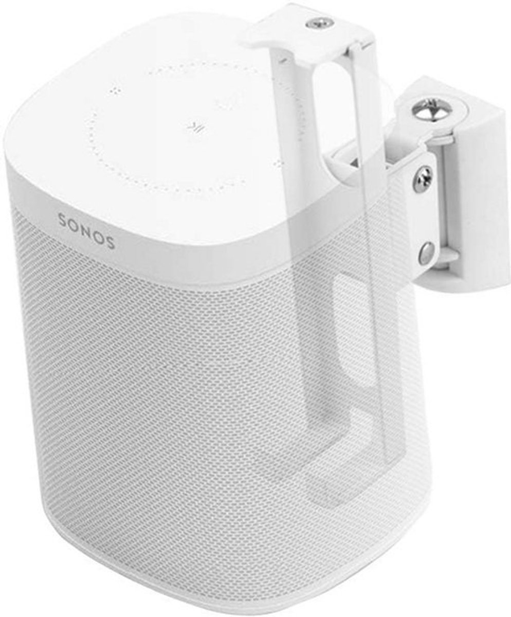 Draaibare en Kantelbare Wandsteunen voor Sonos One, One SL en Play 1 Speakers - Wit Paar