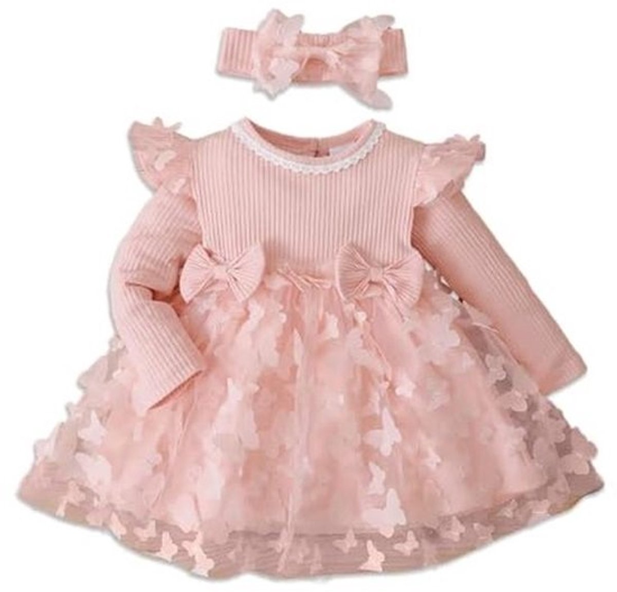 Tutu Jurk voor Babymeisjes met Lange Mouwen - Ideaal voor Feestjes en Verjaardagen
