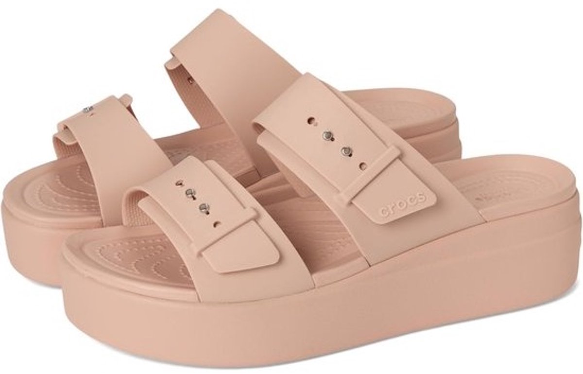 Dames Brooklyn Wedge - Comfortabele Sandaal - Zomerse Outfits - Verstelbare Bandjes - Lage Wedge Zool - Zwart