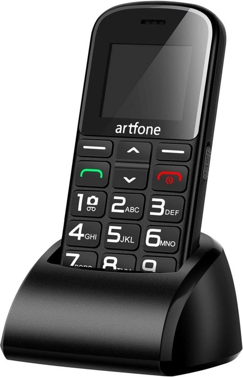 Senioren Mobiele Telefoon met Oplaadstation, Grote Knoppen, SOS-knop en Dubbele SIM