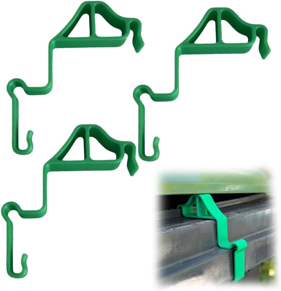 Set van 3 Ventilatieclips voor Buitenafvalbakken, Plastic Clips voor Geurverwijdering en Ventilatie, Geschikt voor Afvalbakken met Deksel (Groen)