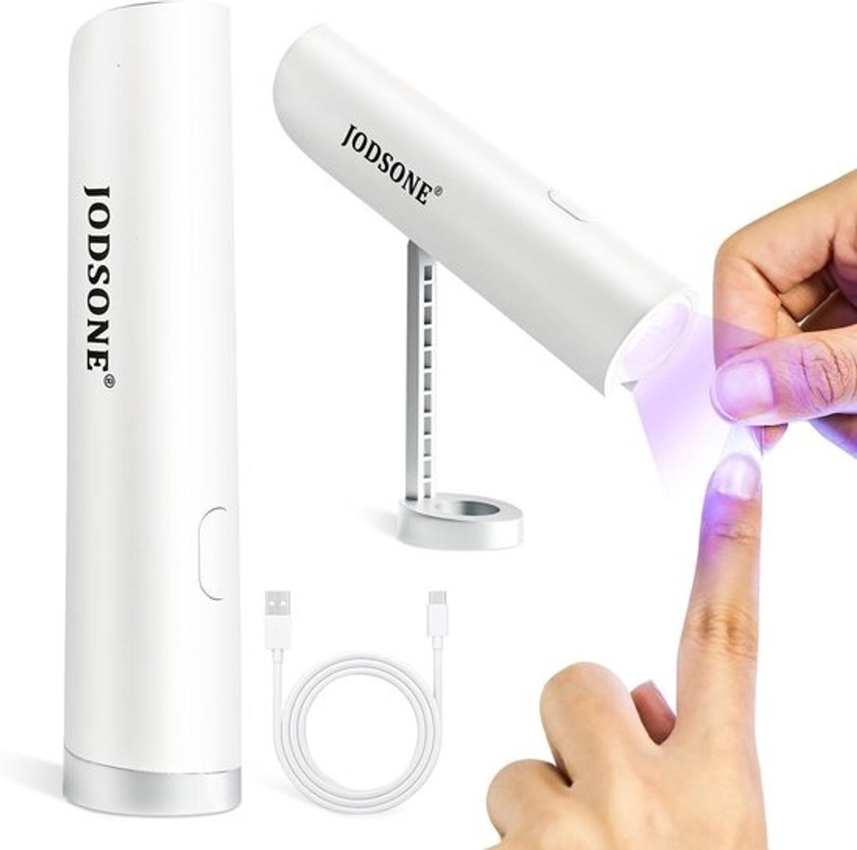 Draagbare UV Nagellamp met Standaard - Compact & USB Oplaadbaar voor Thuisgebruik en Salon