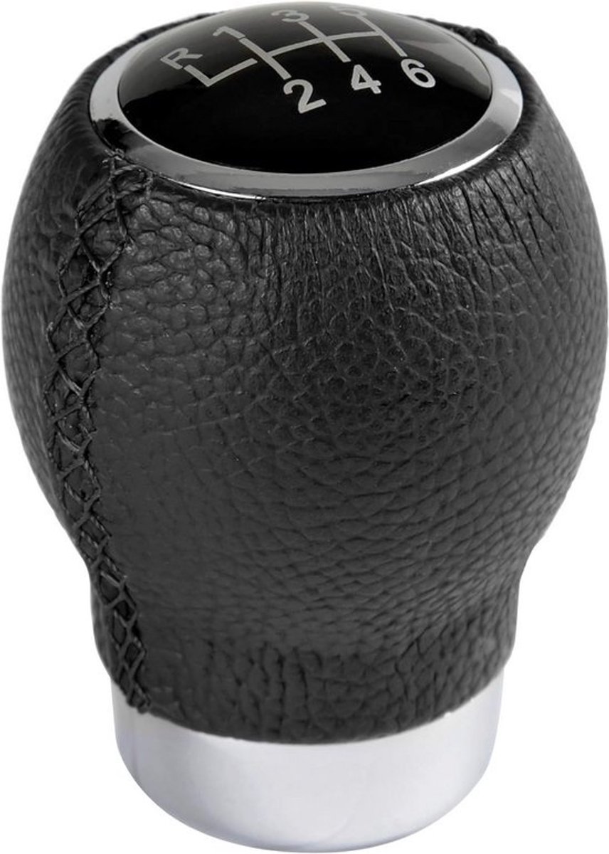 Schakelpook Knop - Versnellingspook Cover - Auto Interieur - 6 Verwisselbare Emblemen - 290 gram - Zwart