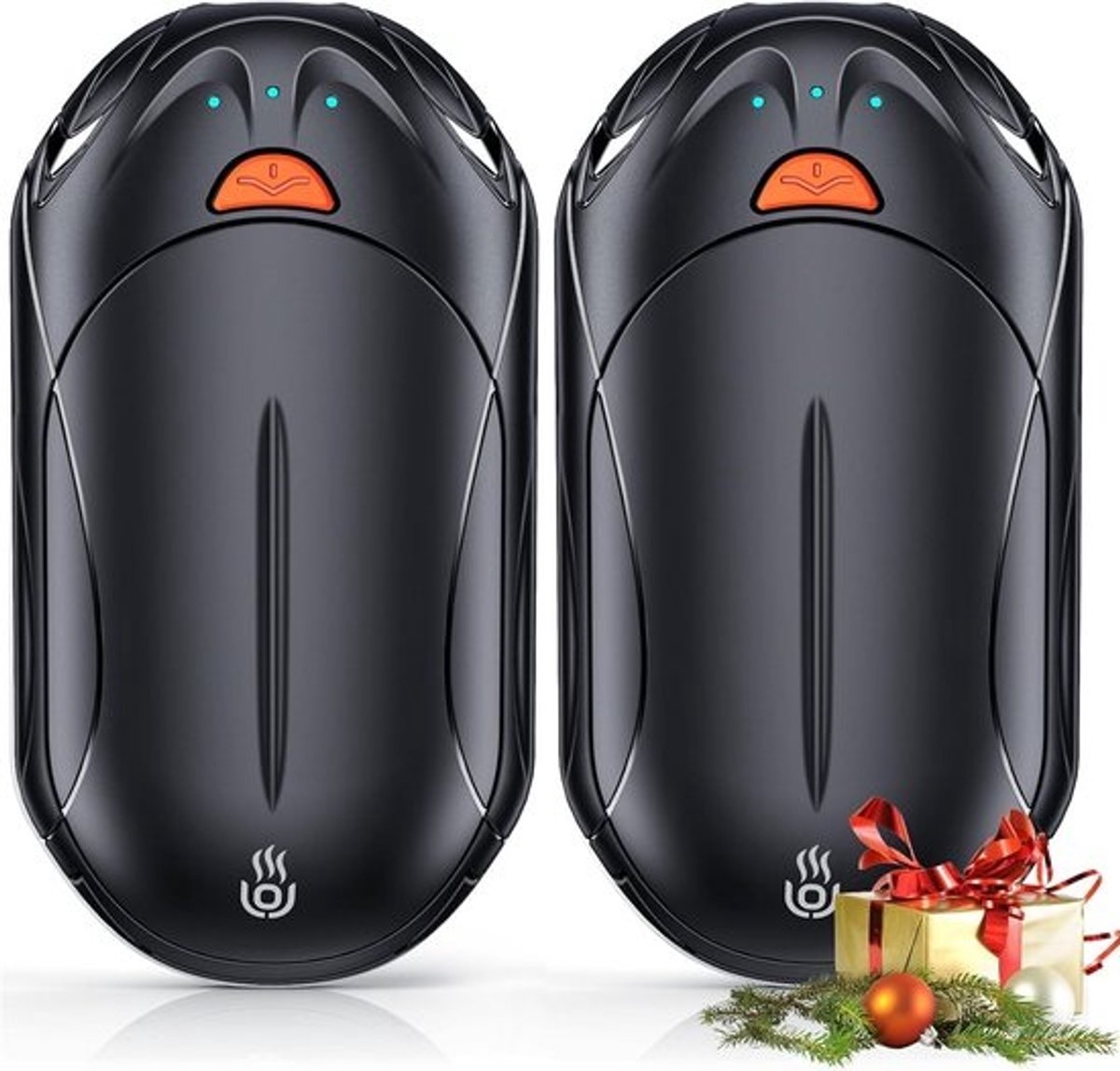 Elektrische Handwarmer - Oplaadbare Handwarmer - Buiten Activiteiten - Snelle Verwarming 2 Seconden - 2 Stuks - Zwart