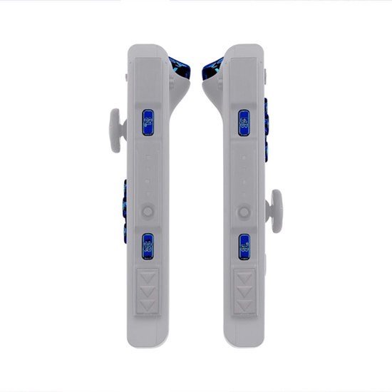 Chrome Blauwe Vervangingsknoppen Set met Gereedschap voor Joy-Con - Compatibel met Switch & Switch OLED — afbeelding 2