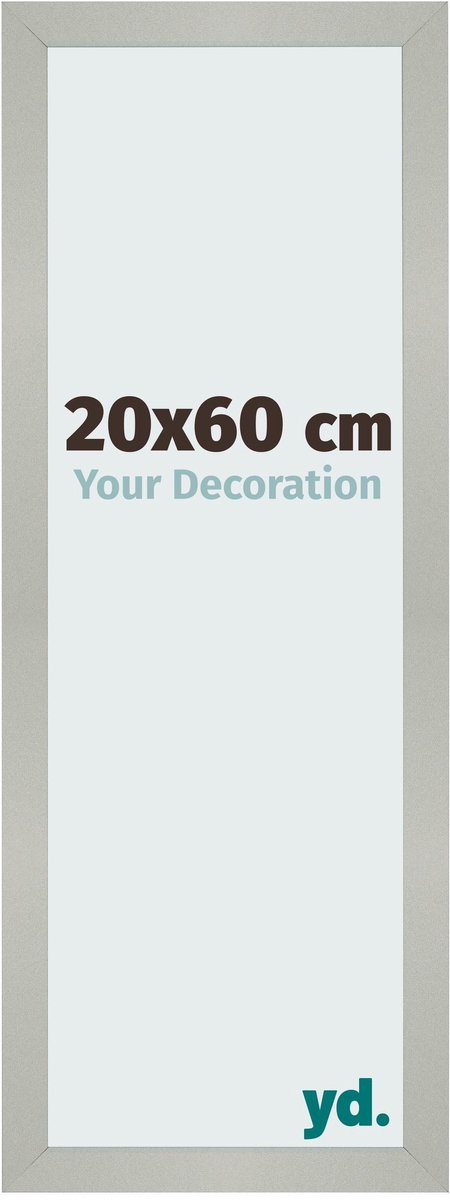 Your Decoration - Fotolijst 20x60 cm - MDF - Zilver Mat - Bologna