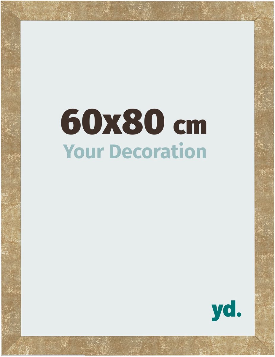 Your Decoration - Fotolijst 60x80 cm - MDF - Goud Antiek - Bologna